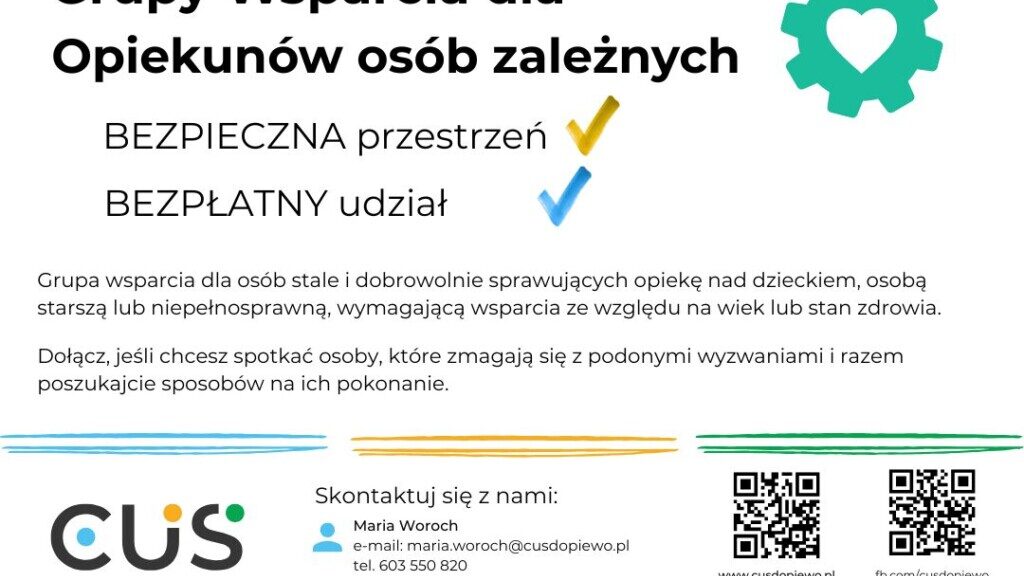 Informacje z Centrum Usług Społecznych w Dopiewie dla rodziców dzieci ze szczególnymi potrzebami rozwojowymi.